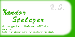 nandor stelczer business card